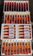 medical ampoules in a box