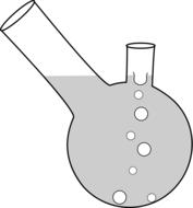 painted conical flask