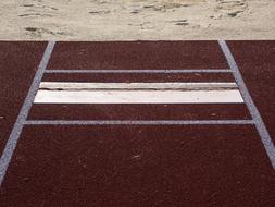 Long Jump Pit court lines