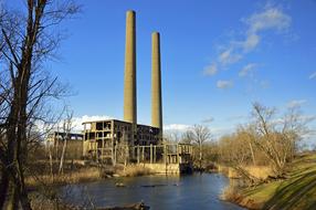 Power Plant Ruin Werner in a forest