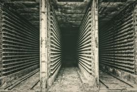 Shaft of abandoned old brickyard