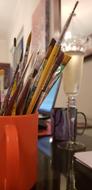 brushes for the artist's work