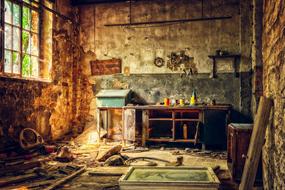 photo of an abandoned workshop