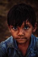 photo portrait of assistant mechanic boy