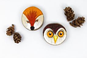 owl and fox as decoration