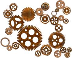 gears cogs industrial machinery as an illustration