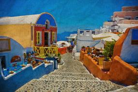 picture of a Mediterranean street