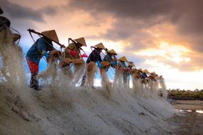 Salt Smoke in Vietnam