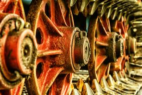 rusty wheels