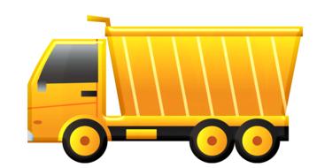dump truck as a drawing