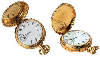 isolated pocket watch