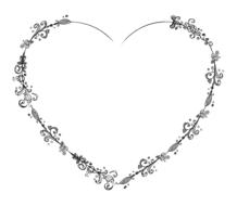 delicate frame heart drawing