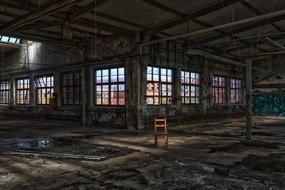 dilapidated abandoned factory