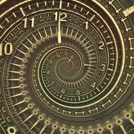 time machine clock as an illustration