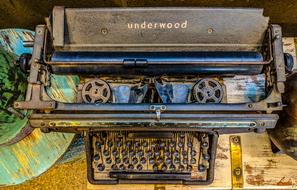Ancient Mechanical typewriter