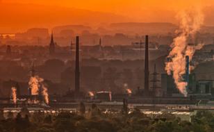 exhaust gases from industrial pipes