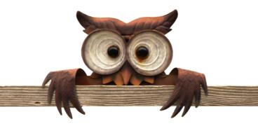 Art Object of Owl Metal Figure