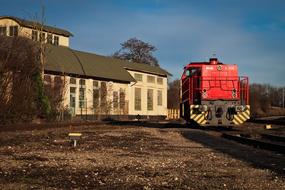 diesel Locomotive on Railway