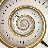 vintage spiral clock face