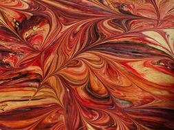 Marbled Paper Mottle drawing