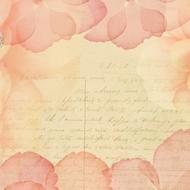 notes on pale pink background