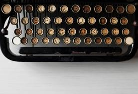 old Typewriter Electromechanical close-up