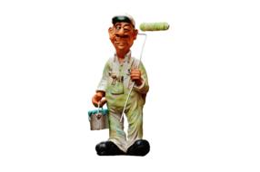 painter figure with roller