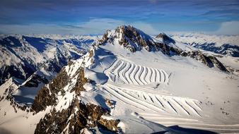 landscape of Kitzsteinhorn Kaprun Salzburg