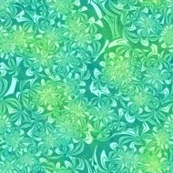 green floral pattern, wallpaper