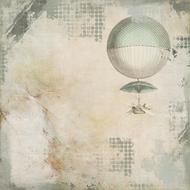 background hot air balloon drawing