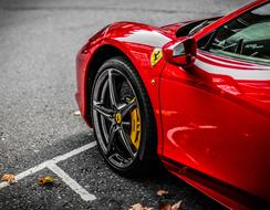 Ferrari 458 Spider car on the road