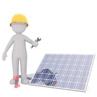 3D Model Isolated and sun panel drawing