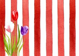 background scrapbook flowers drawing