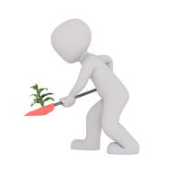 gardening work as a 3d model