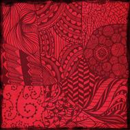deep red abstract drawing