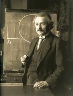Albert Einstein famous portrait drawing