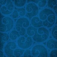 blue curls as a abstract drawing