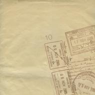 postage stamps on parchment