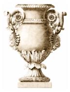 vintage vase decor drawing