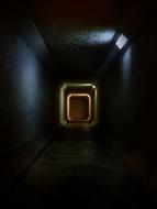 mystical dark tunnel photo