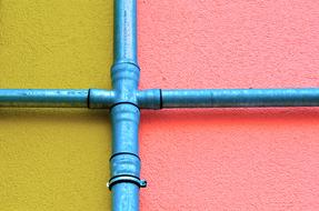 Colorful background with pipe