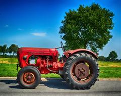 red Oldtimer Tractors