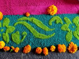 Mexican art from sawdust