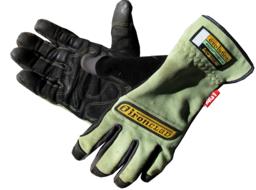 protective garden gloves on a white background