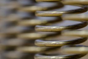 macro photo of metal springs