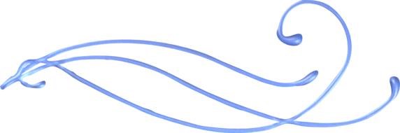 swirl blue decoration border curly on a white background
