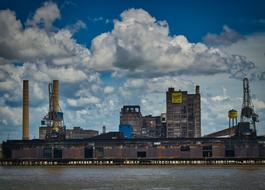 Sugar Factory at water, usa, new orleans