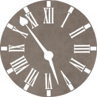 brown vintage clock decoration