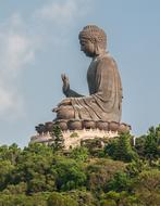 Giant Buddha Statue at Tiantan Temple Complex
