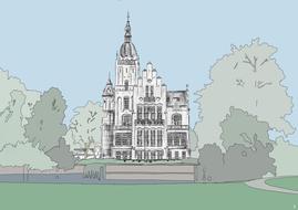 town hall vught drawing